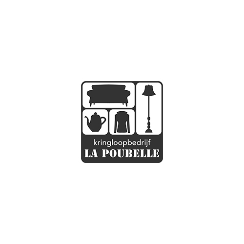 Logo La Poubelle. Samenwerking met Bureau du Sud